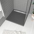 Receveur de douche 90x90 cm acrylique anthracite Pedra - AURLANE