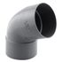 Coude PVC évacuation 67° femelle/femelle Ø80 - FITT