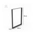 Pied de table XL cadre 850 x 590 X 60 mm métal noir REI