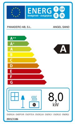 Poêle à bois Angel sand 7étoiles flamme verte PANADERO