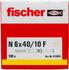 Chevilles à frapper N-F 6 x 40 par 100 FISCHER