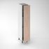 Façade de cuisine 1 porte chêne blanchi 130 x 40 cm pour meuble colonne