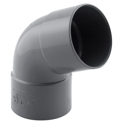 Coude PVC évacuation 67° femelle/femelle Ø50 - FITT
