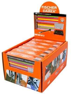 Coffret de vissage de 98 embouts FISCHER DAREX