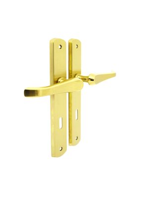 Poignées de porte Lucinda poli satiné à clé ALPERTEC