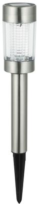 Bornes à piquer extérieur solaire LED détecteur crépusculaire Firefly inox IP44 lumière du jour par 5 - ARLUX