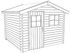 Abri de jardin en bois Katia - ép.19 mm - 7,8 m² hors-tout - Livraison à domicile incluse - WHITE WOOD