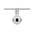 Spot sur rail chrome dépoli/ métal 20W E27 SOCKET URAIL PAULMANN