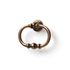 Anneau de meuble ovale style vieux laiton diamètre 66 mm REI