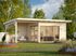 Studio de jardin en bois avec pergola Andrea - Baies simple vitrage - 28,7 m² hors-tout - Livraison à domicile - PALMAKO