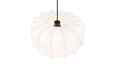 Suspension E27 Ø40 cm Madeline blanc 10W - CASALUM