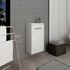 Lave-mains de salle de bains Lena 70 x 40 x 22 cm MDF blanc