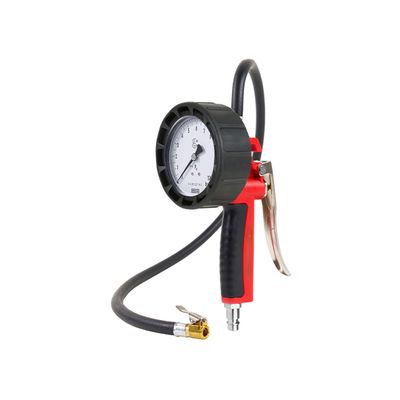 Poignée de gonflage pro avec manomètre 12 bar - MECAFER