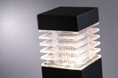 Borne extérieur à piquer LED 25cm Link+Light anthracite IP44 60 lumens blanc chaud - PAULMANN