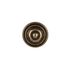 Bouton de meuble Lyonnais vieux laiton diamètre 30 mm REI