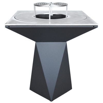 Brasero de cuisson G1 graphite avec plaque plancha, grille et couvercle de protection  ARTISS