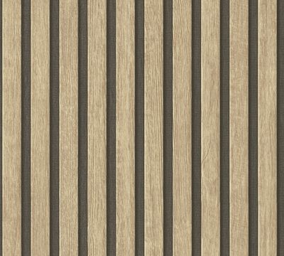 Papier peint pré-encollé effet panneau bois 53 cm x 10 m AS CREATION