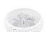 Ventilateur de plafond design 3xE27 + télécommande Blanc Ø50cm - Bidar REALITY