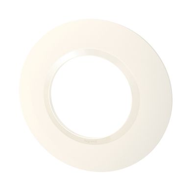 Plaque ronde décorative 1 poste finition blanche Dooxie LEGRAND