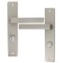 Poignées de porte sur plaques à condamnation Joffrin IV aluminium LINEA BERTOMANI