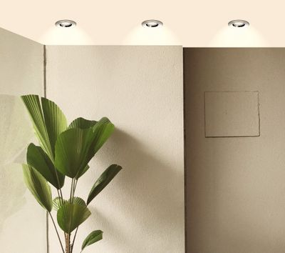 Spot LED encastrable GU10 lumière blanc neutre Acier - Saphyr ARLUX