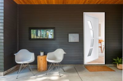 Porte d'entrée Vienne pvc blanc poussant droit 215 X 90 cm CLOSY