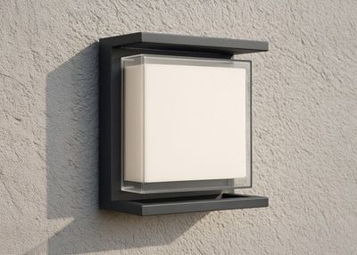 Applique extérieur LED Flores anthracite IP65 1000 lumens blanc chaud - ARLUX