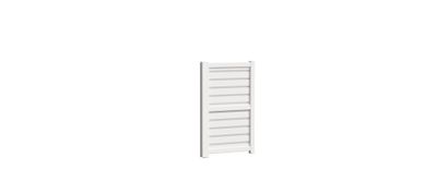 Portillon battant aluminium ALIZEE l.1,00 x H.1,71 m blanc  - PREFALU