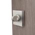 Rosaces de porte carrées à condamnation Mira aluminium nickel mat 50 x 50 mm ALPERTEC