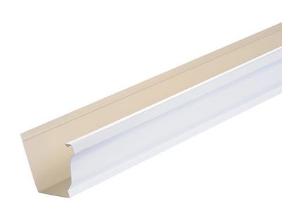 Gouttière moulurée aluminium blanc L. 2 m EDILIANS