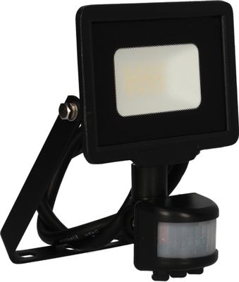 Projecteur extérieur LED détecteur de mouvements Kali noir IP44 850 lumens blanc neutre - ARLUX
