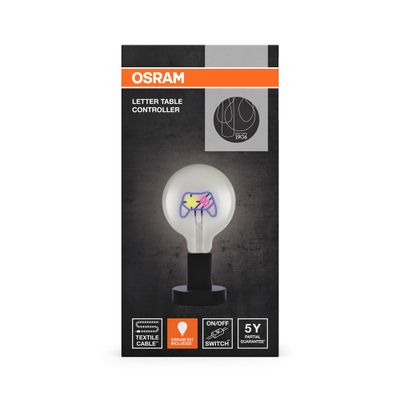 Lampe à poser avec ampoule à message néon E27 Manette 1,2W - OSRAM