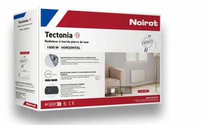 Radiateur inertie sèche TECTONIA 1000W Blanc horizontal NOIROT