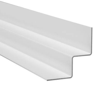 Profilé d'angle rentrant alu bardage Hardie Plank blanc - longueur 3000 mm - JAMES HARDIE