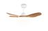 Ventilateur de plafond avec lumière LED + télécommande Blanc/bois Ø108cm - Flen REALITY