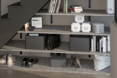 Tablette mélaminé métal - 18 x 500 x 2500 mm - AJ TIMBER