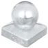 Capuchon boule galvanisé pour poteaux bois - 70 x 70 - ALBERTS