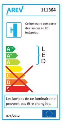 Applique extérieur LED Castellane acier IP44 1000 lumens blanc chaud - ARLUX