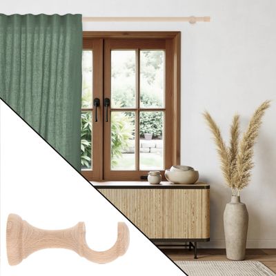 Support ouvert en bois diam 28 mm Finition Bois brut - MOBOIS