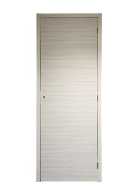 Bloc-porte postformé fin de chantier décor mélaminé IVOIRE H.204 x l.83 cm poussant gauche SMIS