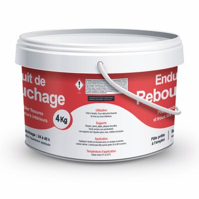 Enduit de rebouchage en pâte 4 kg