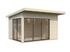 Studio de jardin Palmako Andrea en bois naturel et simple vitrage Slide -  17,4 m² hors-tout - Livraison à domicile - PALMAKO