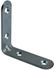 Equerre de chaise bouts ronds acier zingué 50 x 50 mm