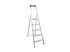 Escabeau 4 marches L20 avec tablette porte-outils aluminium - HAILO
