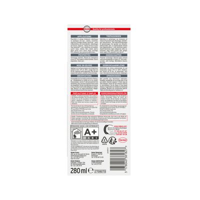Mastic MS3 Couverture Zinguerie Gris 280 ml RUBSON
