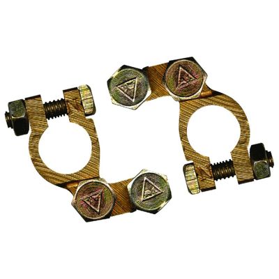 Cosses en laiton pour batterie par 2 - 12/24 V - AUTOBEST