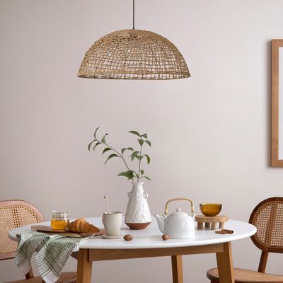 Suspension E27 15W Ø58 cm corde tressée - Tulum COREP