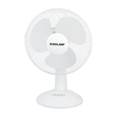 Ventilateur de table blanc 40 cm 55 W osc 3000 m³/h - EUREM