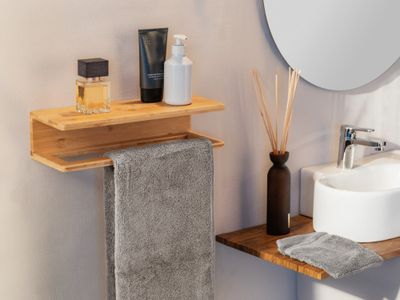 Etagère 40cm pour salle de bains Inbara Bambusa - WENKO