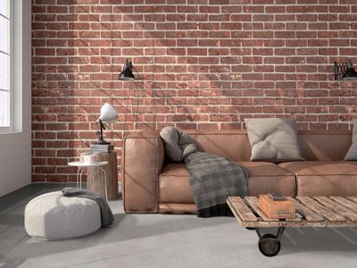 Sol PVC décor béton gris Leone Clear rouleau 4m vendu au m² GERFLOR
